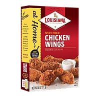 Louisiana Fish Fry At Home Spicy Chicken Wings Seasoned Coating Mix