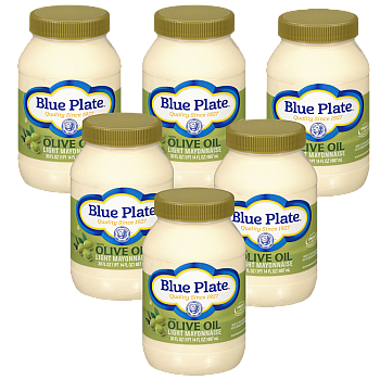 Blue Plate Olive Oil Mayonnaise 30 oz Pack of 6