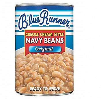 Blue Runner Creole White Navy Beans 16 oz Can