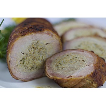 Pork Tenderloin Stuffed with Boudin