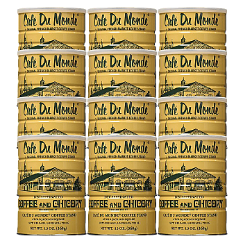 Cafe Du Monde Chicory Decaffeinated Coffee 13oz 12 Pack