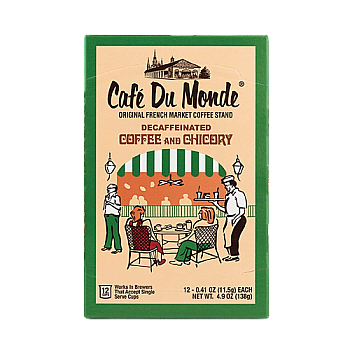 Cafe Du Monde - Decaf Coffee & Chicory 12 - Single Serve Cups