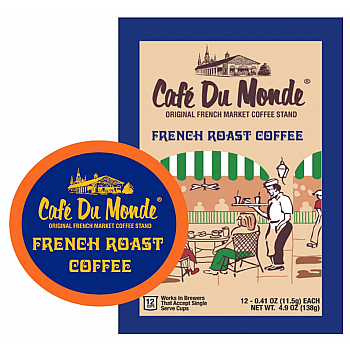 Cafe Du Monde - French Roast Coffee 12 - Single Serve Cups