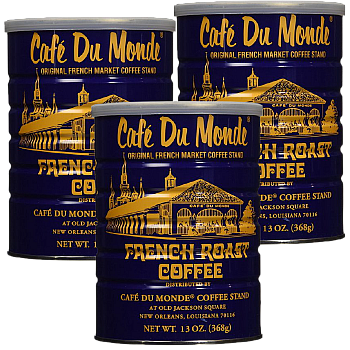 Cafe Du Monde French Roast Coffee 13 oz - 3 Pack