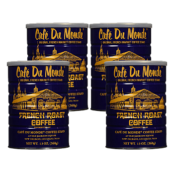 Cafe Du Monde French Roast Coffee 13 oz - 4 Pack