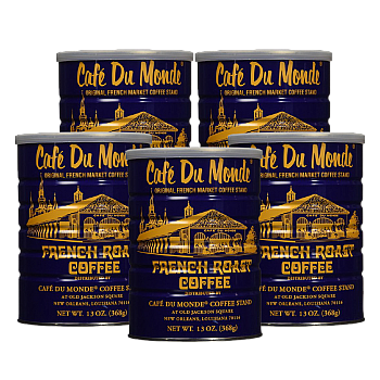 Cafe Du Monde French Roast Coffee 13 oz - 5 Pack