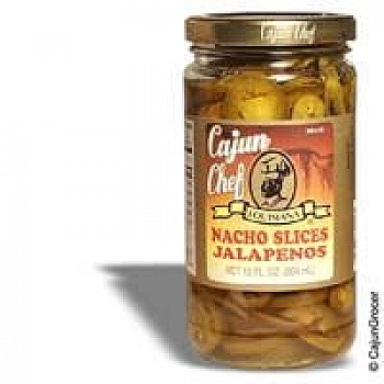 Cajun Chef Nacho Sliced Jalapeno Peppers 12 oz