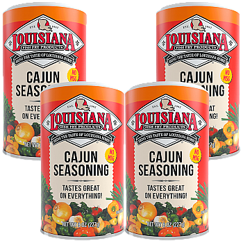 Louisiana Fish Fry Cajun Seasoning 8 oz - Pack of 4