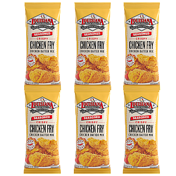 Louisiana Fish Fry Seasoned Chicken Fry 9 oz Pack of 6