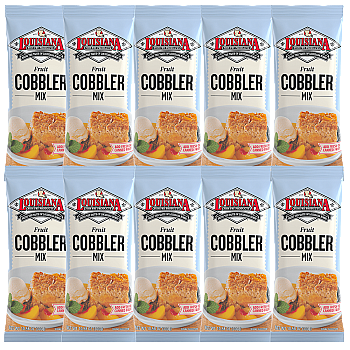 Louisiana Fish Fry Cobbler Mix 10.58 oz - Pack of 10