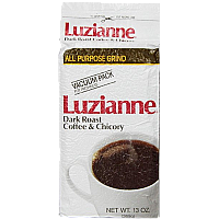 Luzianne Dark Roast Coffee & Chicory White Label 13 oz