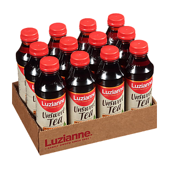 Luzianne Ready to Drink Unsweet Tea  18.5 fl oz - 12 Pack