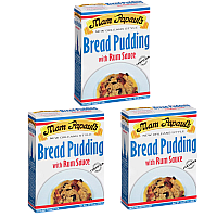 Mam Papauls Bread Pudding with Rum Sauce Pack of 3