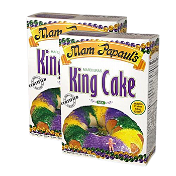 Mam Papaul's Mardi Gras King Cake Mix 1 lb 12.5 oz - 2 Pack