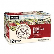 New England Breakfast Blend Single Serve 12 K Cups Closeout