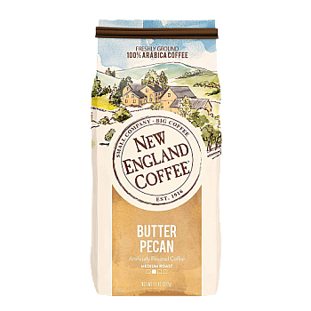 New England Coffee Butter Pecan Ground 11 oz