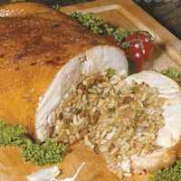 Poche's Stuffed Chicken w/ Cajun Rice