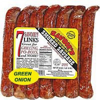 Savoie's 7 Links Smoked Mixed Green Onion 28 oz