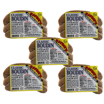 Savoie's Classic Pork Boudin 14 oz Pack of 5