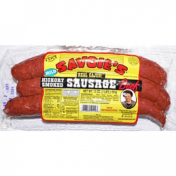 Savoie's Beef Smoked Sausage - Mild -16 oz