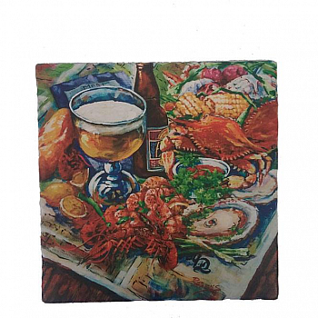 Seafood Boil Trivet Plate