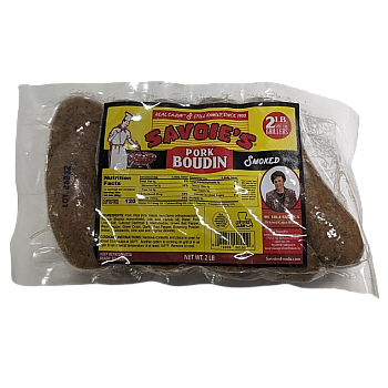 Savoie's Smoked Pork Boudin Party Links 32oz