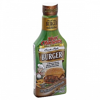 Tony Chachere's Burger Marinade 12 oz