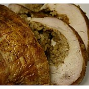 2 Premium Turducken Rolls with Cajun Cornbread Dressing 5 lbs